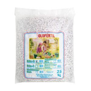 Pedra Mármore N0 25kg Branco Solo Fértil