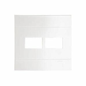 Placa 4"x4" Schneider Lunare 2 Módulos Branca