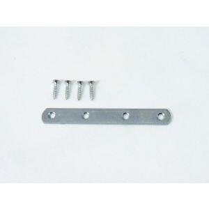 União Reta 4 Furos Zincado 8" 4 Peças Zamar União Reta 4 Furos Zincado 8" 4 Peças Zamar