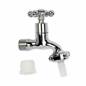 Torneira para Jardim Curta 1128 C33 1/2" e 3/4'' Cromado Hidrofama