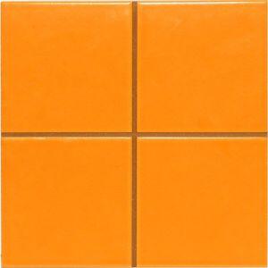 Revestimento Parede Quarter Laranja Bold Brilhante 20x20 Pierini