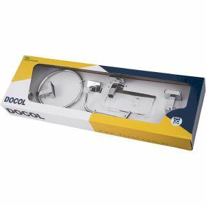 Kit de Acessórios para Banheiro Trip 5 Peças Cromado Docol