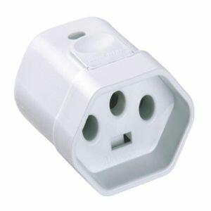 Plugue Fêmea Tramontina 1 Módulo 2P+T 10A 250V~ Branco