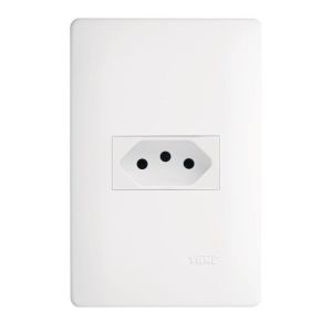 Conjunto Tomada Habitat 1 Módulo 2P+T 20A Branco Fame