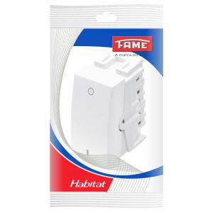 Módulo Interruptor Paralelo Fame Habitat Branco 16A