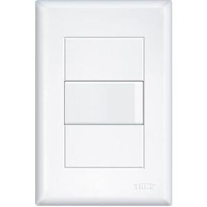 Conjunto Interruptor Evidence 1 Módulo Simples Branco Fame