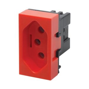 Módulo Tomada 2P+T Modulare/Evidence 20A Vermelho Fame