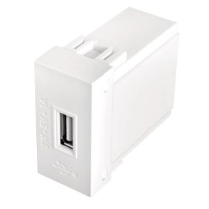 Módulo Tomada USB Fame Modulare/Evidence Branco Bivolt 5W Módulo Tomada USB Fame Modulare/Evidence Branco Bivolt 5W