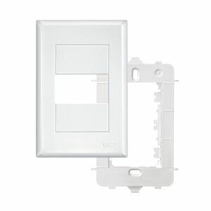 Placa 4"x2" 1 Módulo Fame Evidence Branca