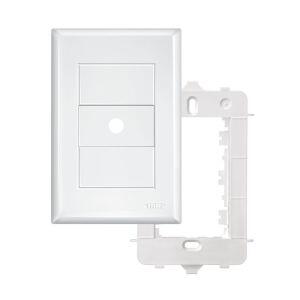 Placa 4"x2" Saída de Fio Fame Evidence Branca