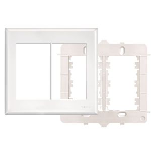 Placa 4"x4" Fame Evidence 6 Módulos Branca