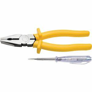 Kit Alicate Universal Isolado 1000V Tramontina 8" e Chave de Teste