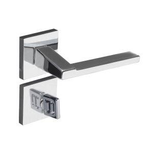 Fechadura Roseta para Banheiro 55mm Chopin Cromado 279-90 Pado Fechadura Roseta para Banheiro 55mm Chopin Cromado 279-90 Pado