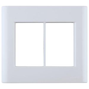 Placa 4"x4" Tramontina Giz 6 Módulos Branca Horizontal