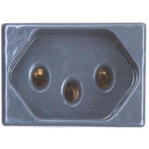 Módulo Tomada 2P+T Giz Grafite 10A Tramontina