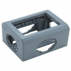 Caixa X com Saídas para Eletroduto 3 Módulos LixFlex 1/2" a 1" Cinza Tramontina