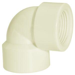 Joelho 90° 1/2" Pvc Roscável Branco Amanco