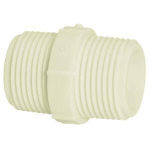 Niple 1" Pvc Roscável Branco Amanco
