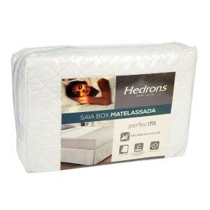 Saia para cama Box Solteiro Metalassada 0,88x1,88x0,38cm branco Hedrons