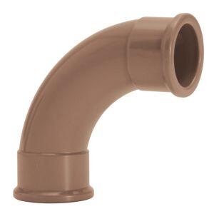 Curva 90° 60mm Pvc Sold Marrom Amanco