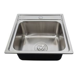 Cuba para Cozinha de Sobrepor com Válvula Inox 42x42cm Addra