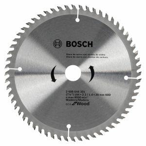 Disco de Serra para Madeira Eco 184mm 60 Dentes Bosch