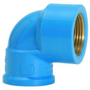 Joelho 90 20mmx1/2" Pvc Soldável Azul Amanco