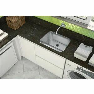 Tanque Monobloco com Válvula Polido 29L Inox Addra Tanque Monobloco com Válvula Polido 29L Inox Addra