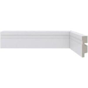 Rodapé Poliestireno Santa Luzia Moderna 455 5cmx2,4m Branco