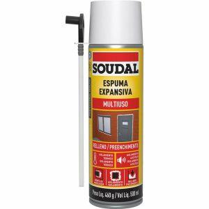 Espuma Expansiva Soudal PU Manual 500ml 460g Natural