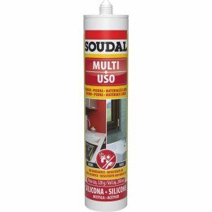 Silicone Acético Multiuso Soudal 280ml Preto