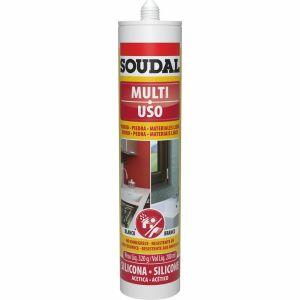 Silicone Acético Multiuso Soudal 320g Branco