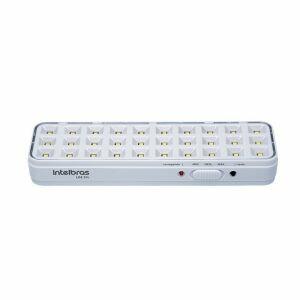 Luminária de Emergência Intelbras LDE30L 30 LEDs Branca Bivolt Luminária de Emergência Intelbras LDE30L 30 LEDs Branca Bivolt