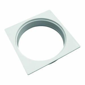 Porta Grelha Pvc 100mm N12 Redução Branco Quadrado Amanco