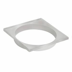 Porta Grelha Pvc 150mm Branco Quadrado Amanco