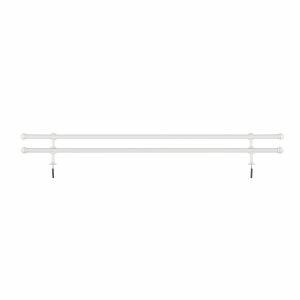 Kit Varão para Cortina Diagonal Duplo 2mx19mm Branco