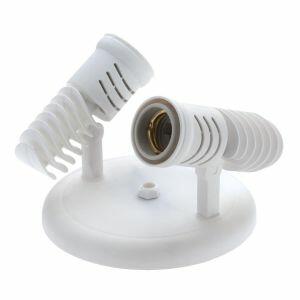 Spot 2 Lâmpadas Pop E27 Branco Vitralux