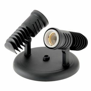 Spot Vitralux 2 Lâmpadas Pop E27 Preto