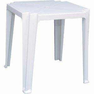 Mesa de Plástico Tambaú Quadrada 68x68 Branca Tramontina