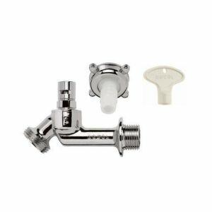 Torneira para Jardim de Parede 1/2" Uso Restrito Cromado Docol