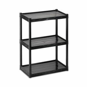 Estante Arthi Multiuso 70x55x30cm 3 Prateleiras Preta