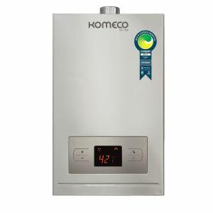 Aquecedor de Água a Gás GLP Digital 15L/min Inox Komeco