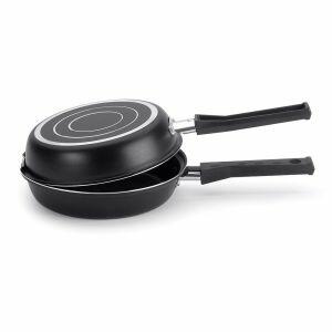 Frigideira Multiflon Antiaderente Dupla Gourmet 18cm Preta