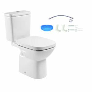 Kit Vaso Sanitário com Caixa Acoplada Acionamento Duplo 3/6L Debba Classic Branco Roca