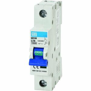 Disjuntor Unipolar 10A Curva C MDW Weg