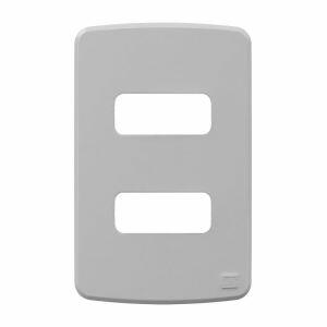 Placa 4"x2" Weg Composé 2 Módulos Cinza