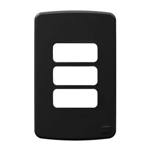 Placa 4"x2" Weg Composé 3 Módulos Preta