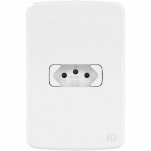 Conjunto Tomada Composé 1 Módulo 2P+T 10A Branco Weg