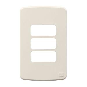 Placa 4"x2" Weg Composé 3 Módulos Marfim