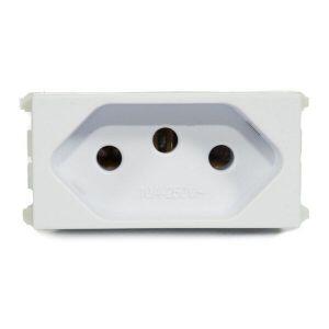Módulo Tomada 2P+T Weg Refinatto Branco 10A